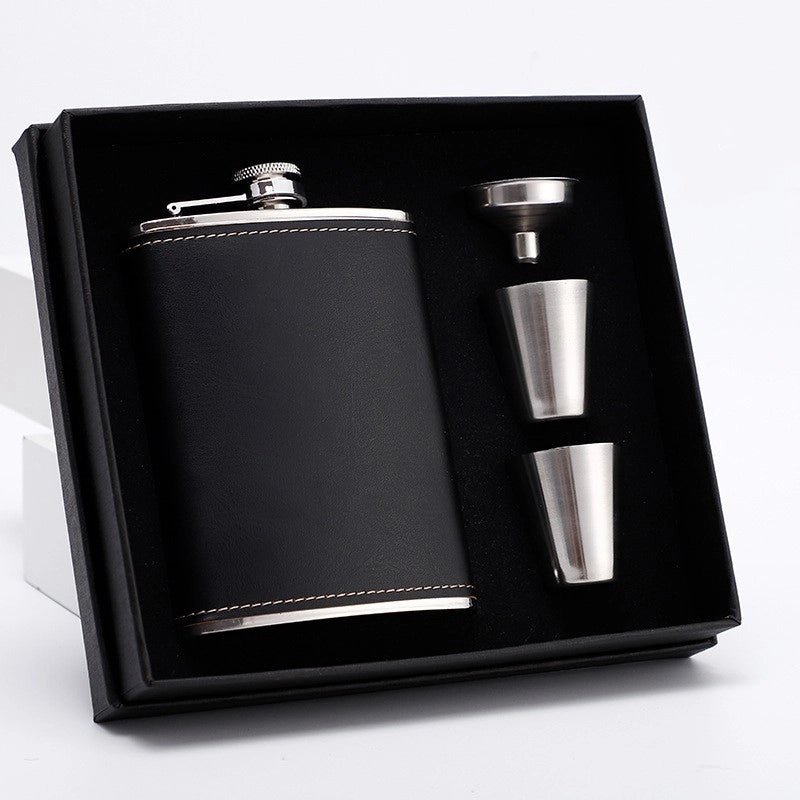 Stylish Solid Color Wine Flask Set 1 Piece 304 Stainless Steel | Drinkware & Bar Accessories