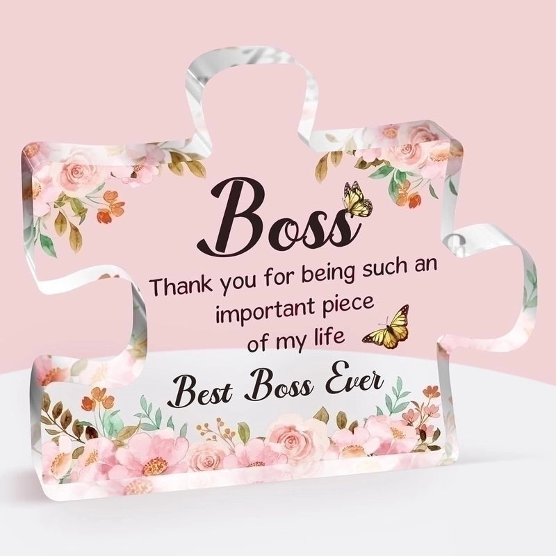 Charming Letter Flower Acrylic Ornament for Home Decor|Home Decor & Gifts