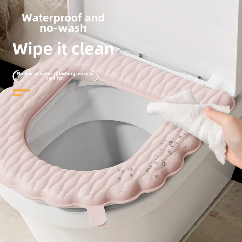 Waterproof Thickened Universal Toilet Seat Cushion Four Seasons Stain-Resistant Cover for Home Use|Bathroom Accessories