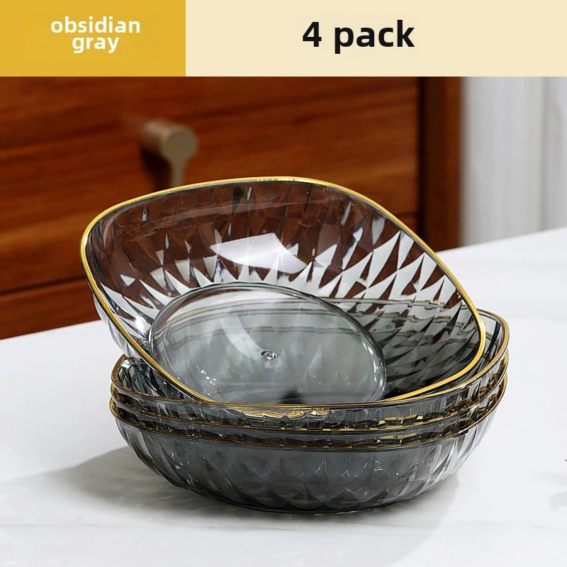 Light Luxury Transparent Premium Bone Dish for Dining Table | Tableware & Dining Accessories