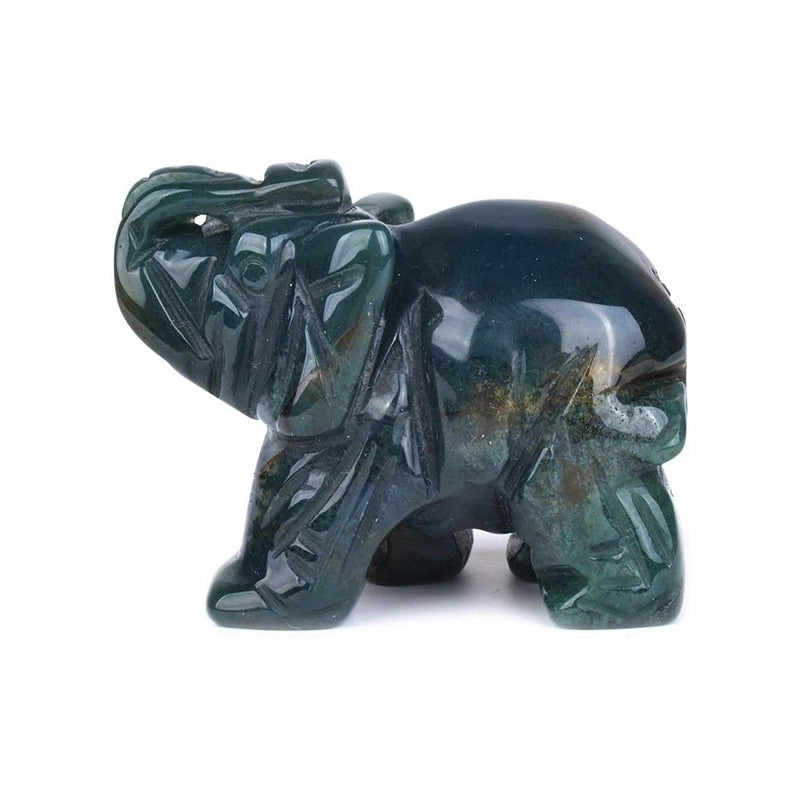 Set of 5 Minimalist Elephant Crystal Figurines | Home Decor Ornaments|Artificial Decorative Accessories|Elegant Table Decorations|Gift Ideas|Deco