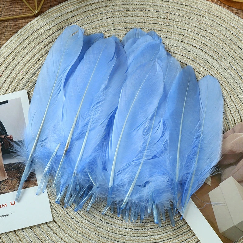 Elegant Solid Color Goose Feather Decoration|Home Decor Accessories