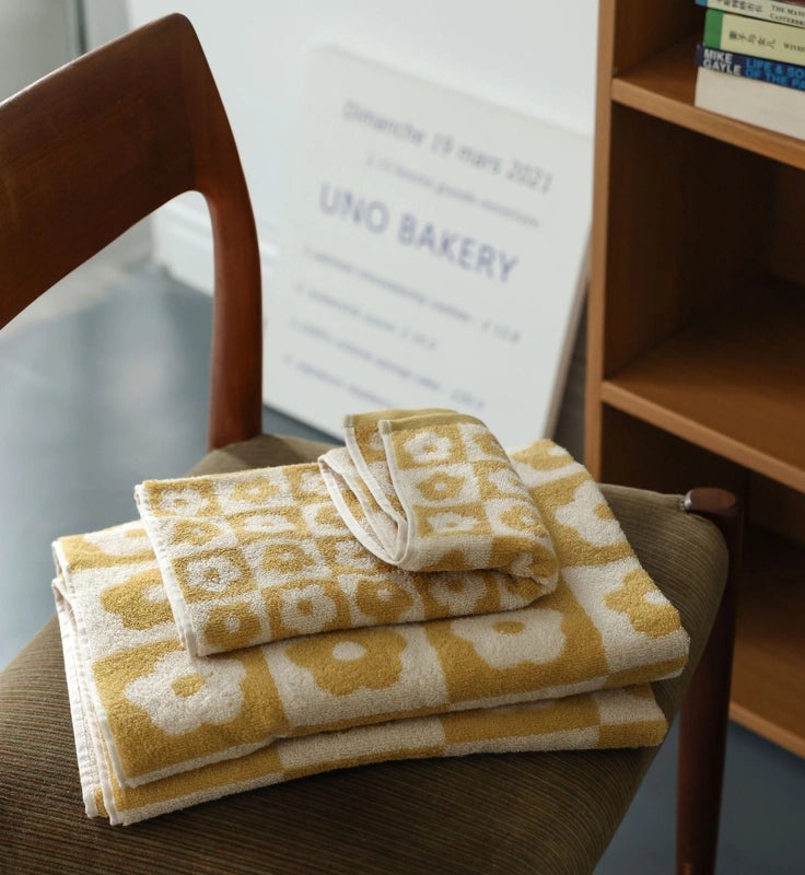 Romantic Prellis Flower Series Multicolor Absorbent Face and Bath Towel Household Gift|Home & Living - Bath Towels