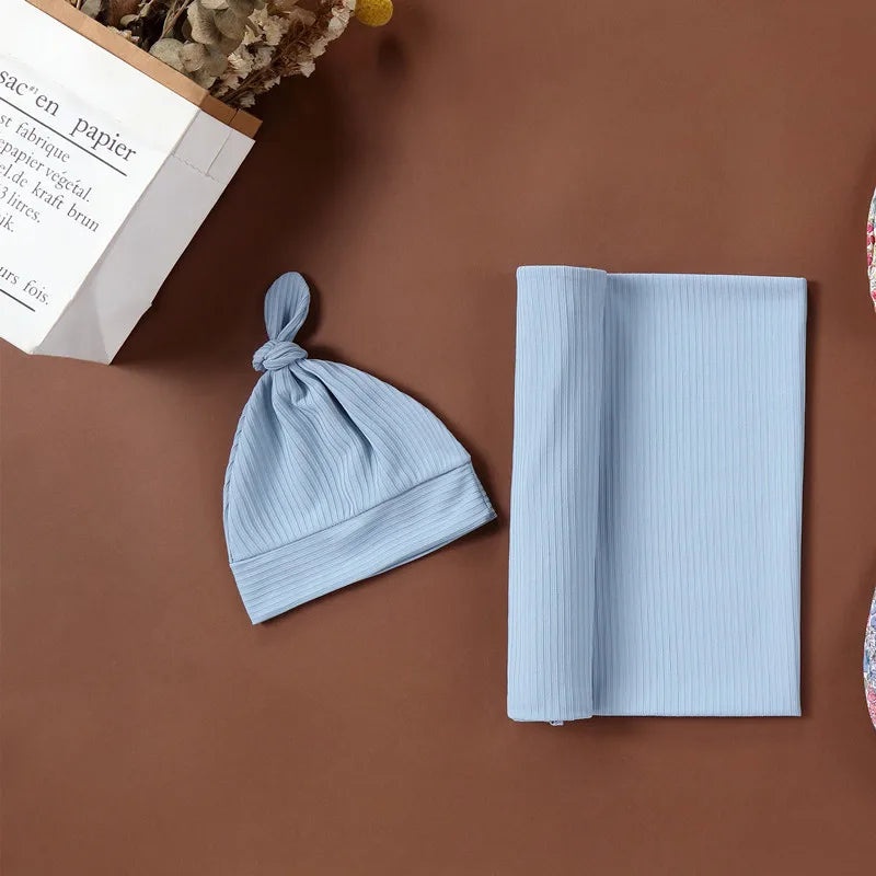 Minimalist Solid Color Cotton Spring Baby Receiving Blanket Soft Newborn Swaddle Wrap|Baby Accessories