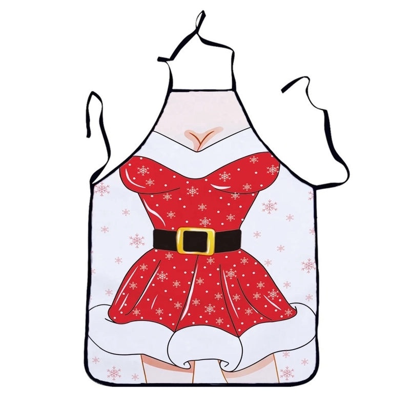 Stylish Cartoon Linen Apron for Kitchen Cooking|Kitchen & Dining