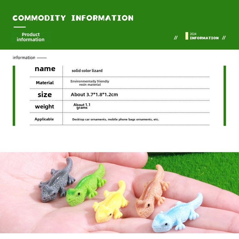 Realistic Lizard Miniature Landscape Resin Ornaments DIY Accessories for Shoes and Fridge | DIY Craft Supplies
