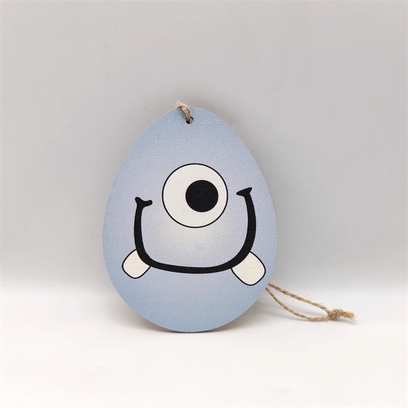 Elegant Easter Wooden Rabbit Hanging Ornament for Home Party Decorations | Home Decor