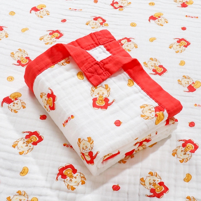 Newborn Baby Cotton Gauze Hooded Bath Towel Blanket Soft Absorbent Baby Bath Wrap|Baby Bath Towels & Accessories