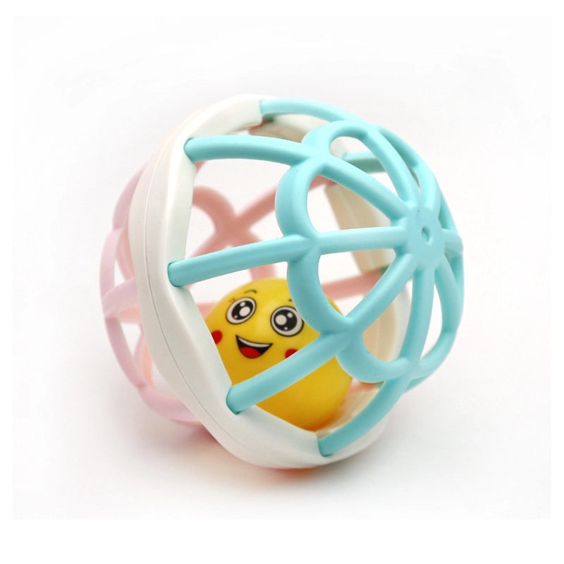 Soft Rubber Baby Rattle Teether 0-12 Months Handheld Fitness Ball Soothing Bell Toy | Baby Teethers & Rattles
