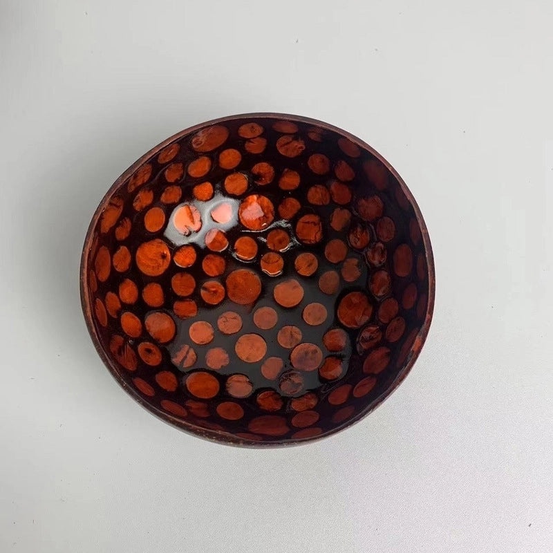 Natural Coconut Shell Charcoal Tableware Plate | Eco-Friendly Dining Accessories