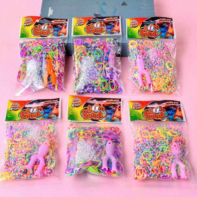 Rainbow Loom Kit for Kids DIY Woven Rubber Band Bracelets Educational Craft Toy|Kids DIY Toys & Crafts