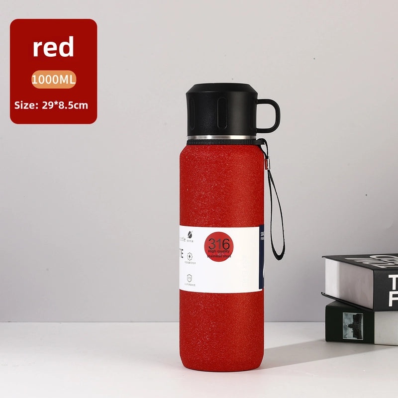 Large Capacity Stainless Steel Thermos Cup for Men and Women | Outdoor Sports Insulated Tea Kettle | Drinkware