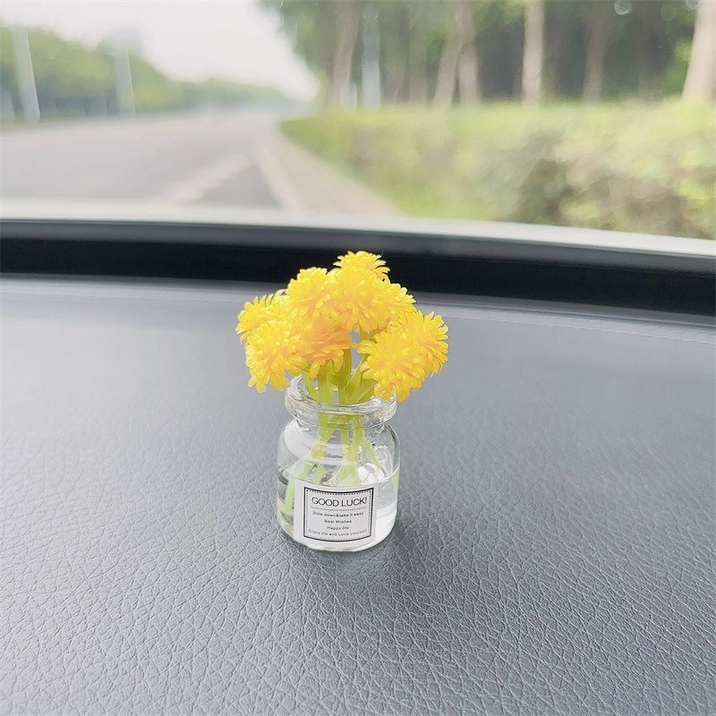 Elegant Minimalist Flower Glass Ornaments for Women|Home Decor Accessories