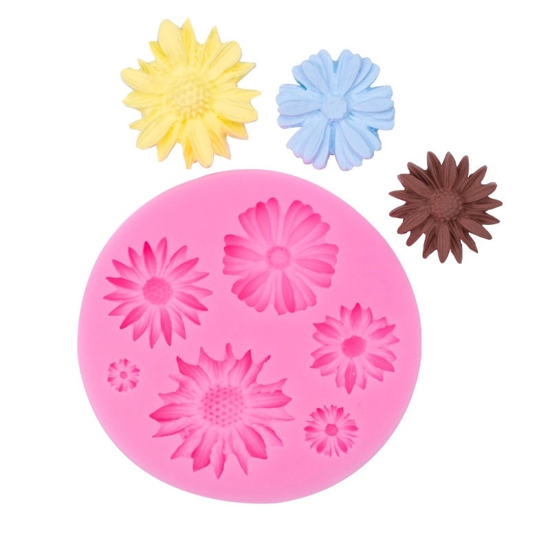 Sunflower Candy Cake Mold Silicone Baking Tool Kitchen Gadget Direct Selling|Kitchen & Dining