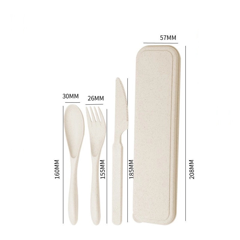 Wheat Straw Casual Tableware Set Solid Color Eco-Friendly Dinnerware | Kitchen & Dining