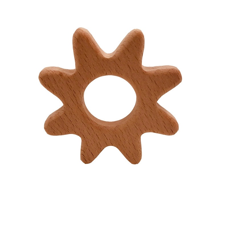Natural Beech Wood Baby Teether Toys|Baby Teethers & Soothing Toys