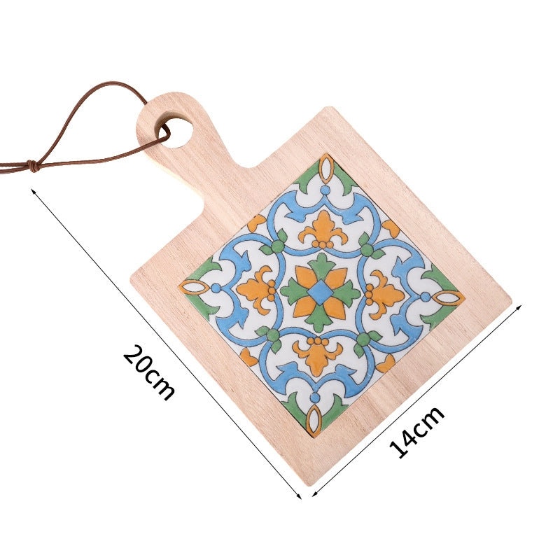 Stylish Geometric Wooden Placemat Single Piece|Home & Kitchen Accessories