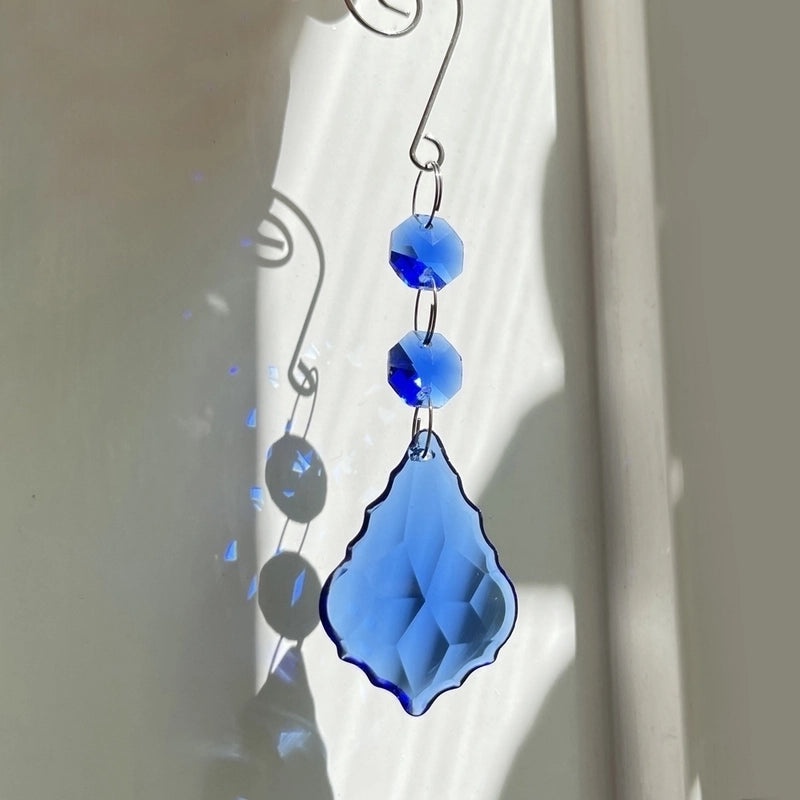 Minimalist Geometric Color Block Crystal Pendant Necklace|Jewelry & Accessories