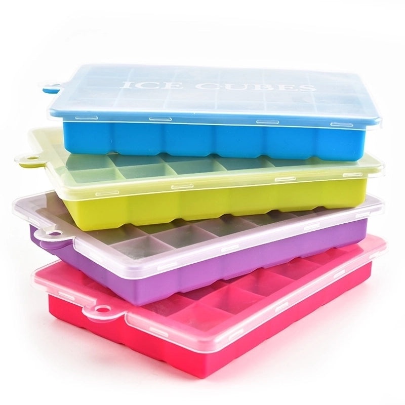 Minimalist Solid Color Silicone Ice Cube Tray, 1 Piece | Kitchen & Dining Accessories