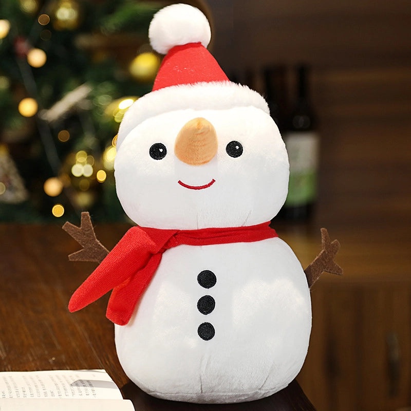 Christmas Plush Toys Santa Claus Snowman Elk Stuffed Animals Soft PP Cotton Gifts|Holiday Plush Toys