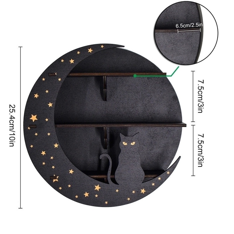 Vintage Moon Basswood Organizer Rack 1 Pc|Home Storage & Organization