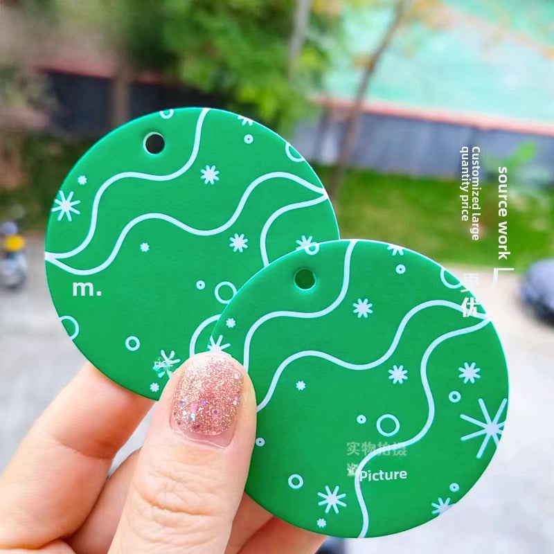 Personalized Car Air Freshener Square Men's Car Perfume Hanging Ornament Long-lasting Scent | Car Accessories