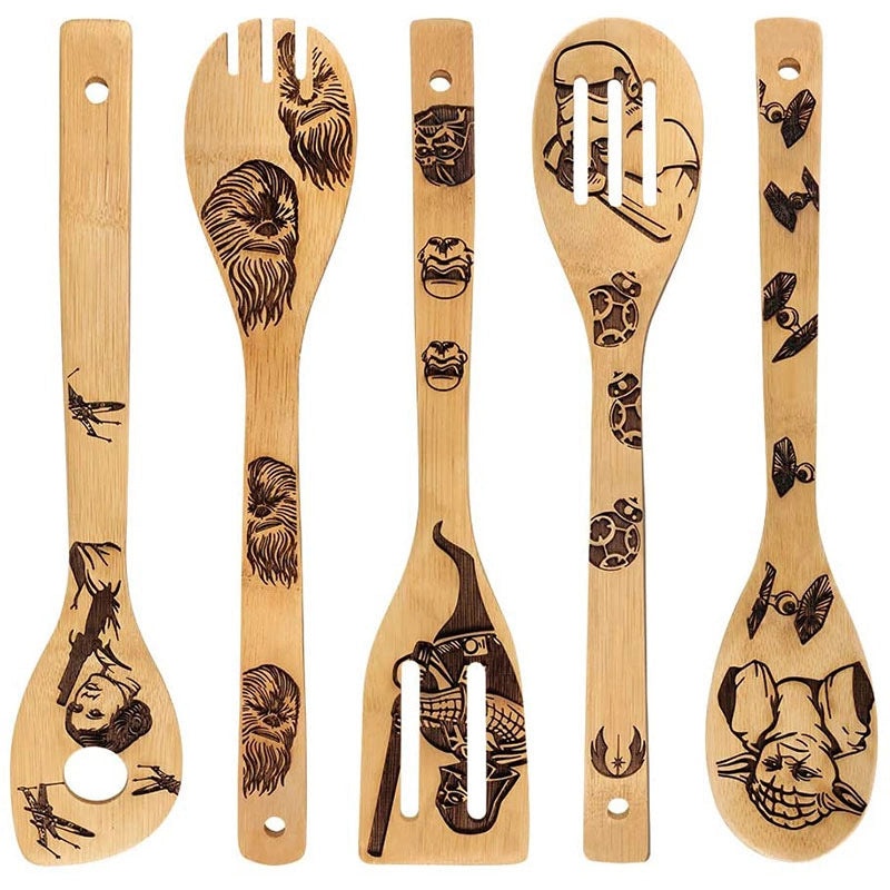 Minimalist Animal Letter Bamboo Shovel Kit 5 Pieces Set|Home & Garden Tools