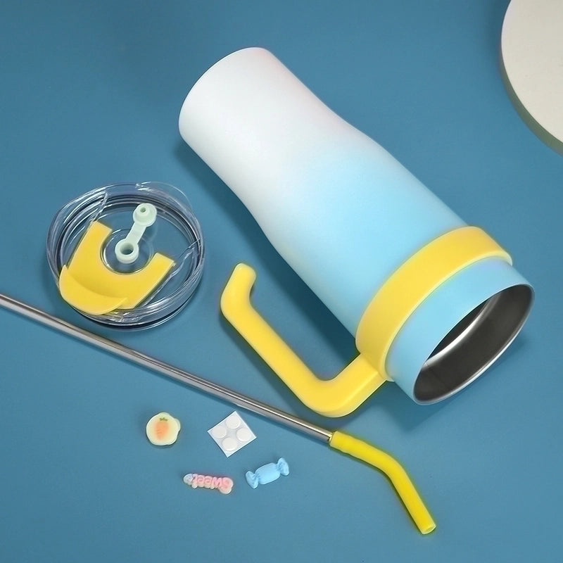 Stylish Multicolor Stainless Steel Casual Thermos Cup 1 Pc | Drinkware & Thermoses