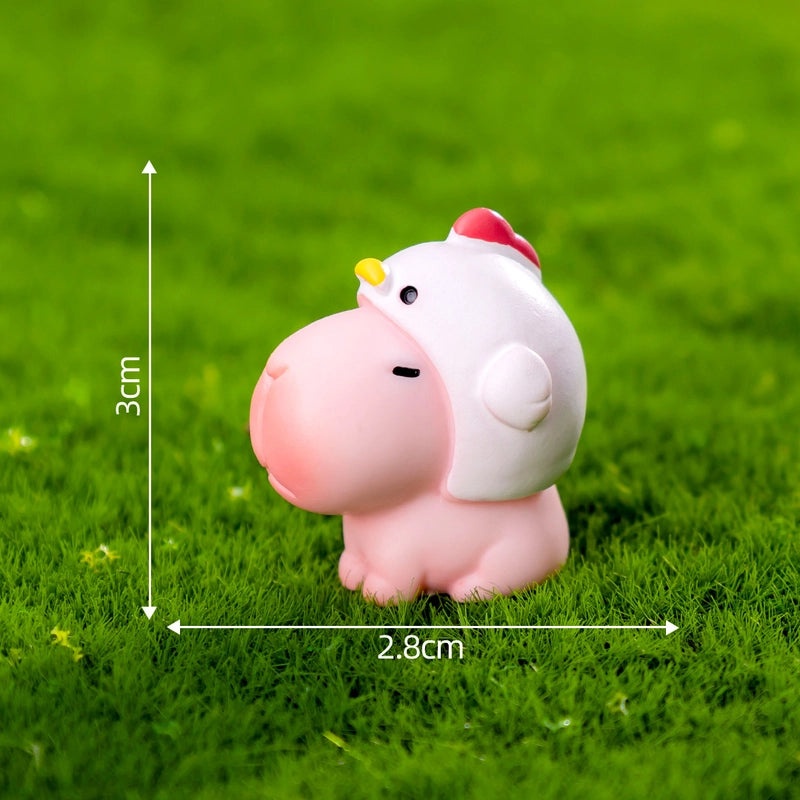 Cute Animal Resin Ornaments Cartoon Style Decorative Figurines for Home Decor|Home Decor & Ornaments