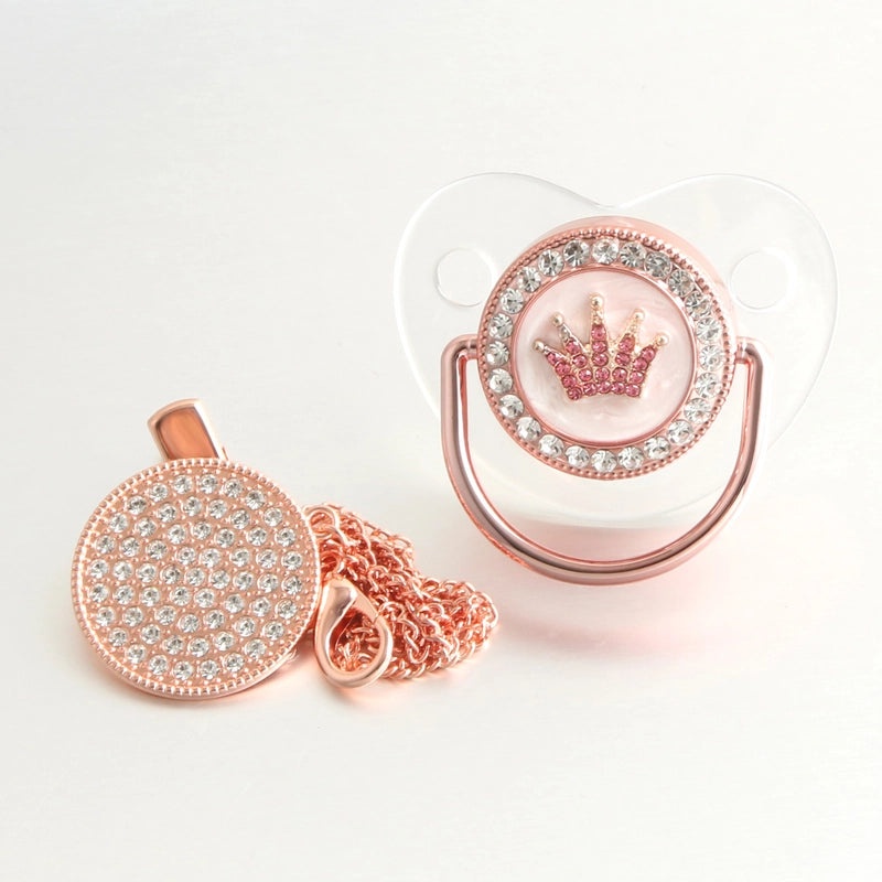 Adorable Double Heart Crown Silicone Baby Accessories|Baby Accessories & Jewelry