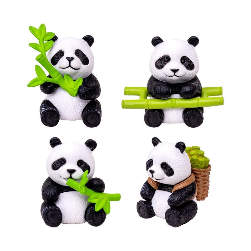 Mini Bamboo Panda Doll Keychain Cute Micro Landscape Gardening DIY Desktop Ornament|Keychains & Accessories