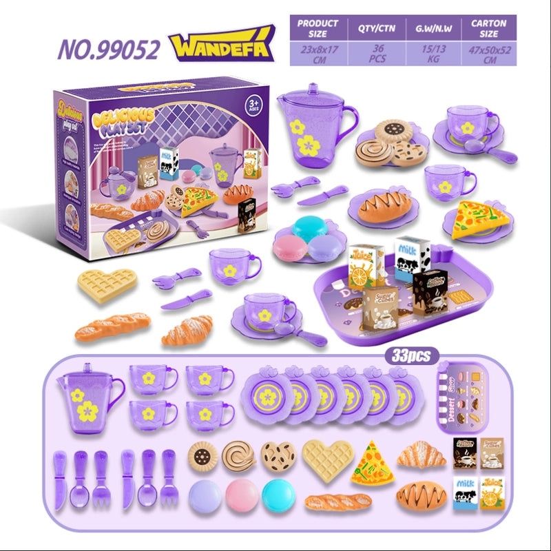 Children's Kitchen Playset Solid Color Plastic Toy Utensils|Educational Toys & Pretend Play