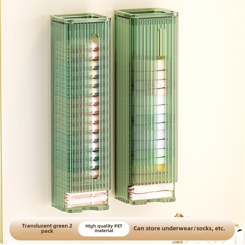 Wall-mounted Garbage Bag Dispenser Large Capacity Kitchen Plastic Bag Holder Convenient Extraction | Kitchen Storage & Organization