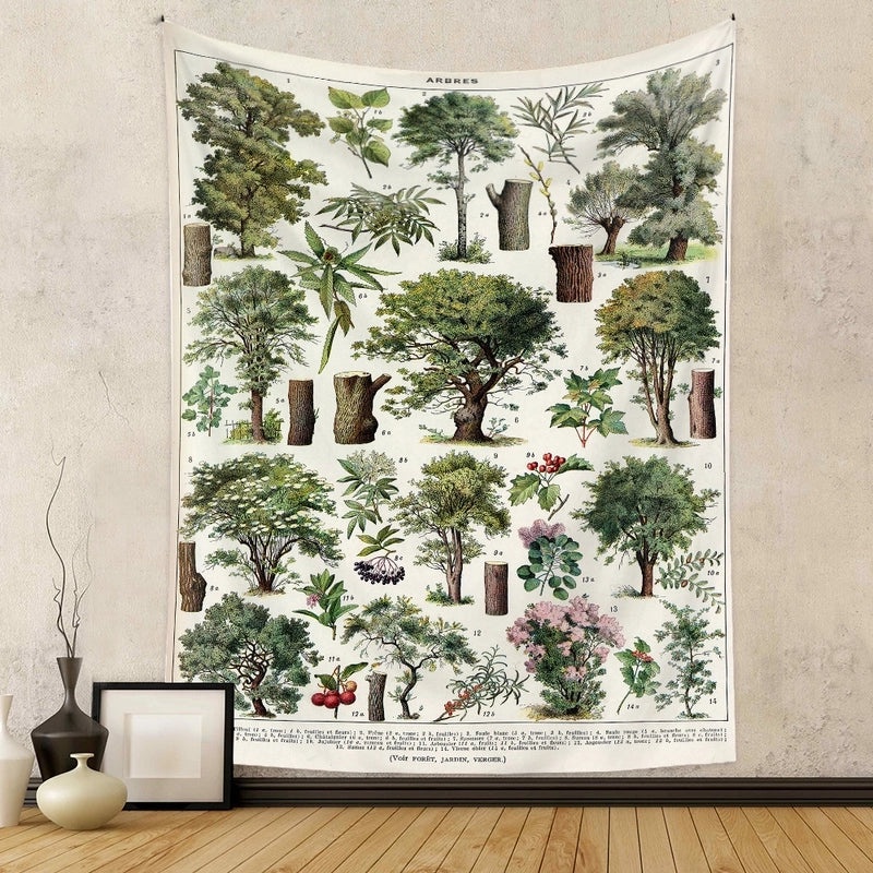 Elegant Tree Wall Hanging Polyester Tapestry|Home Decor Wall Art