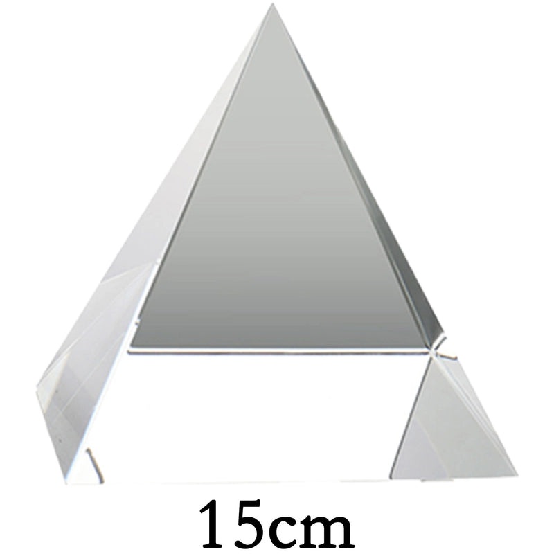Minimalist Triangle Pyramid White Crystal Ornament for Christmas and Valentine’s Day|Home Decor & Holiday Decorations