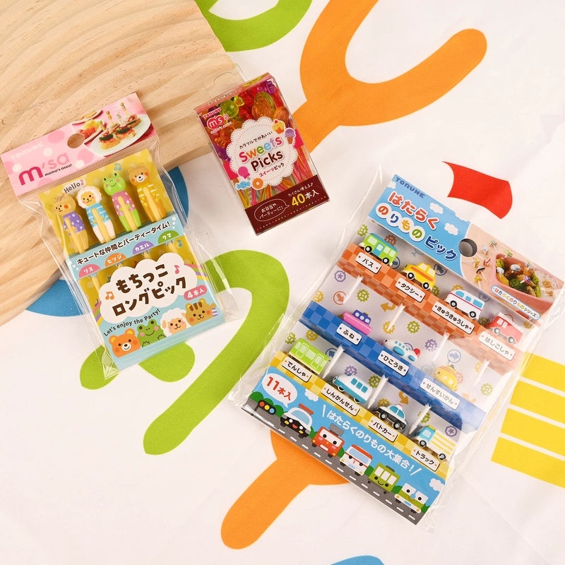 Japanese Resin Kids Fork Set Cute Animal Bread Fruit Design|Children's Tableware