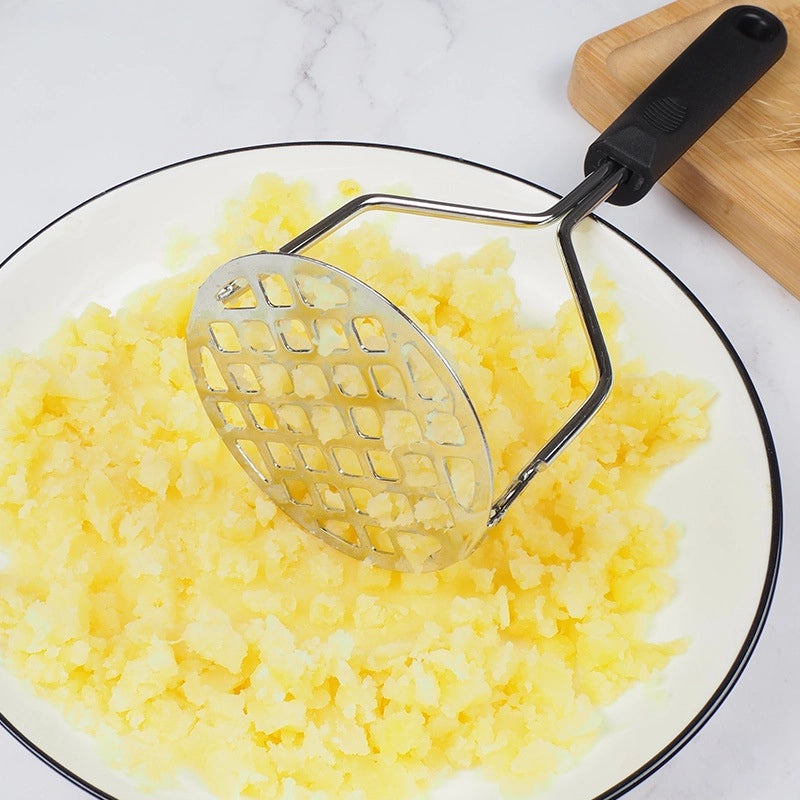 Sleek Color Block Stainless Steel Garlic Crusher|Kitchen Tools & Gadgets