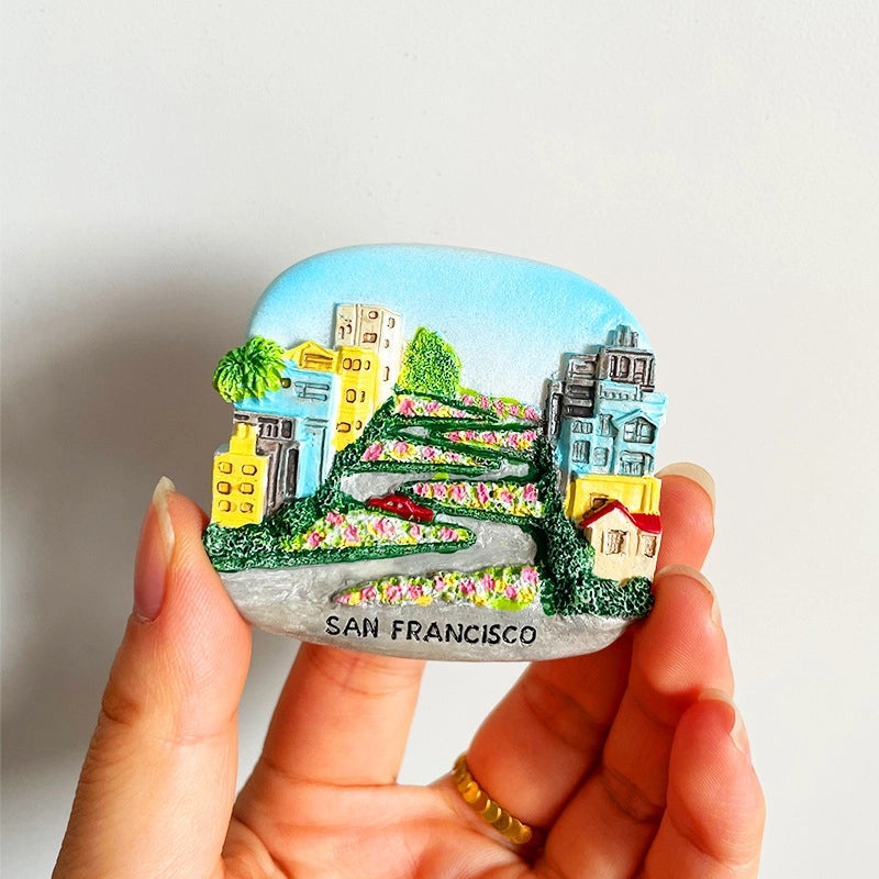 3D Travel Refrigerator Magnet Stickers Europe Cities Souvenirs Creative Tourist Gifts|Home Decor & Magnets
