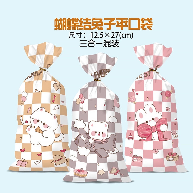 Happy Every Day Snowflake Crisp Cookie Self-adhesive Packaging Bags for Mooncake and Nougat Gifts|Packaging & Wrapping Supplies