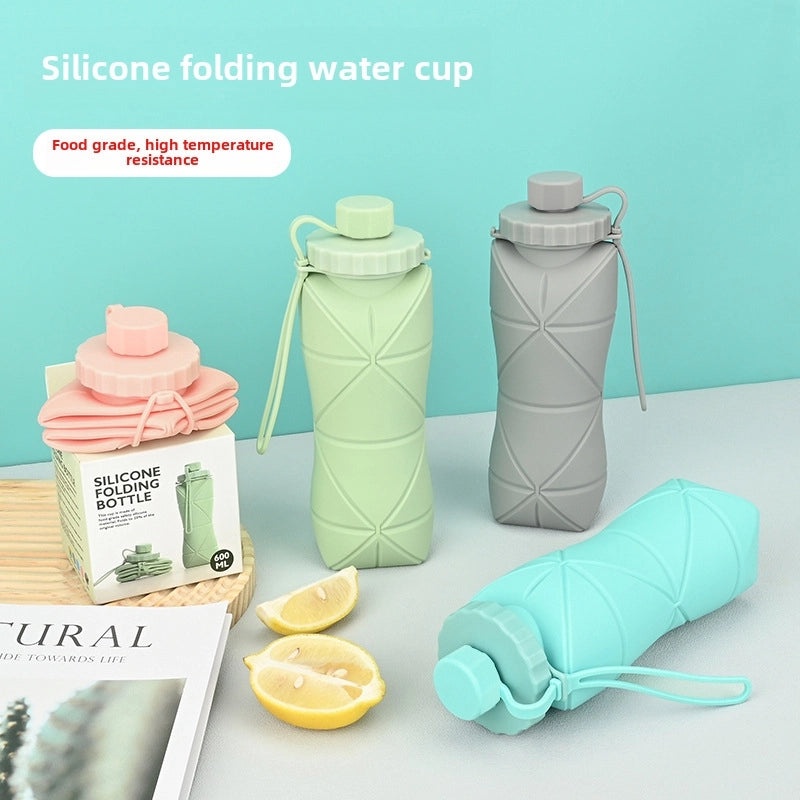 Portable Silicone Folding Water Cup for Travel & Sports | Outdoor Water Bottles & Cups