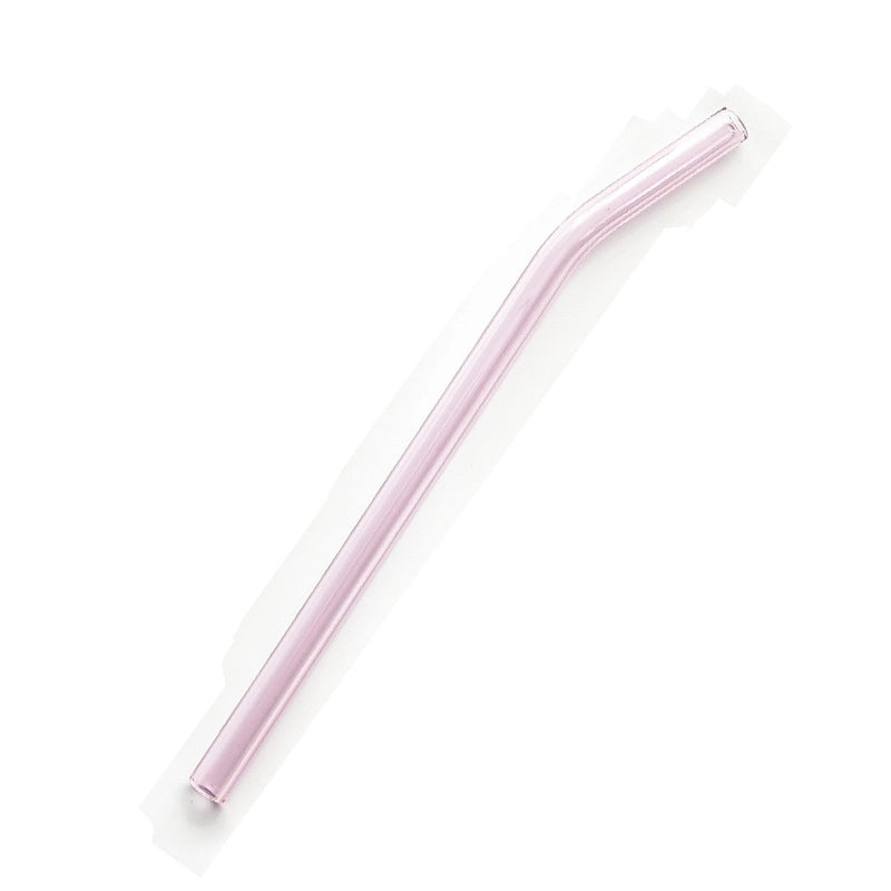 High Temperature Resistant Transparent Glass Straw for Milk Tea | Drinkware & Accessories