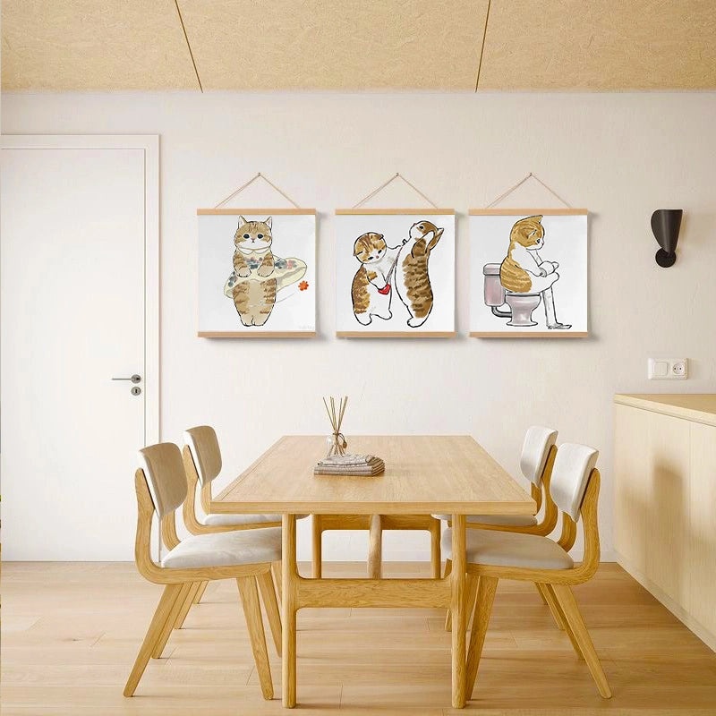 Adorable Cat-Themed Wall Decor for Home|Home Decor