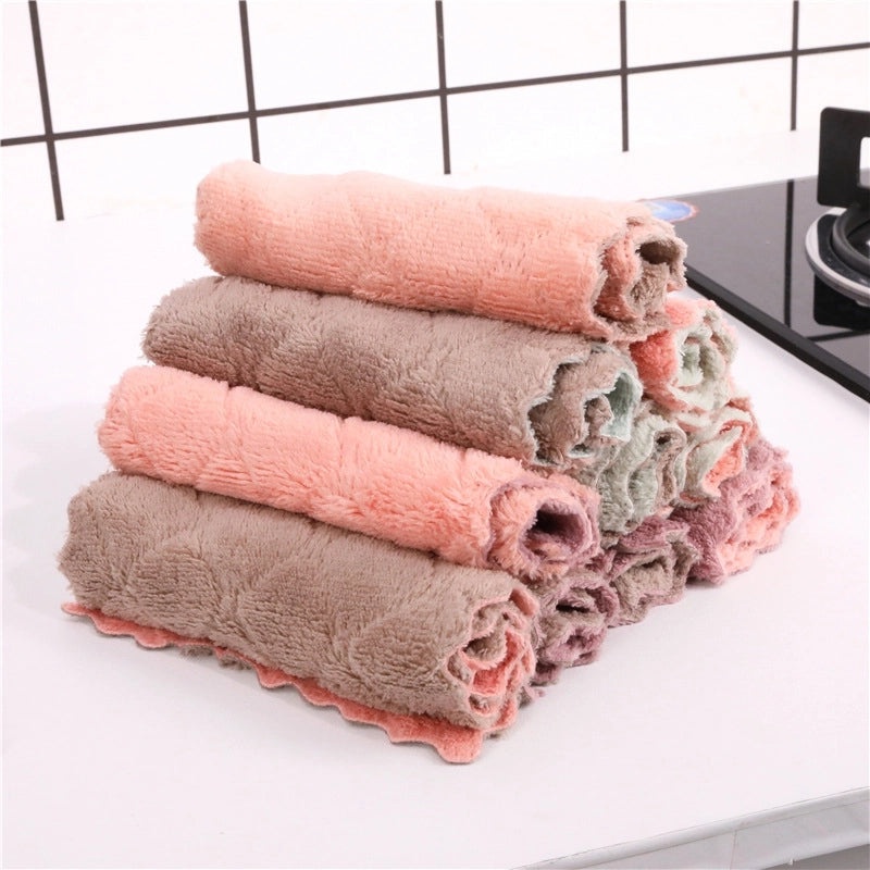 Stylish Solid Color Synthetic Fiber Dish Towel Single Piece|Kitchen Textiles and Towels