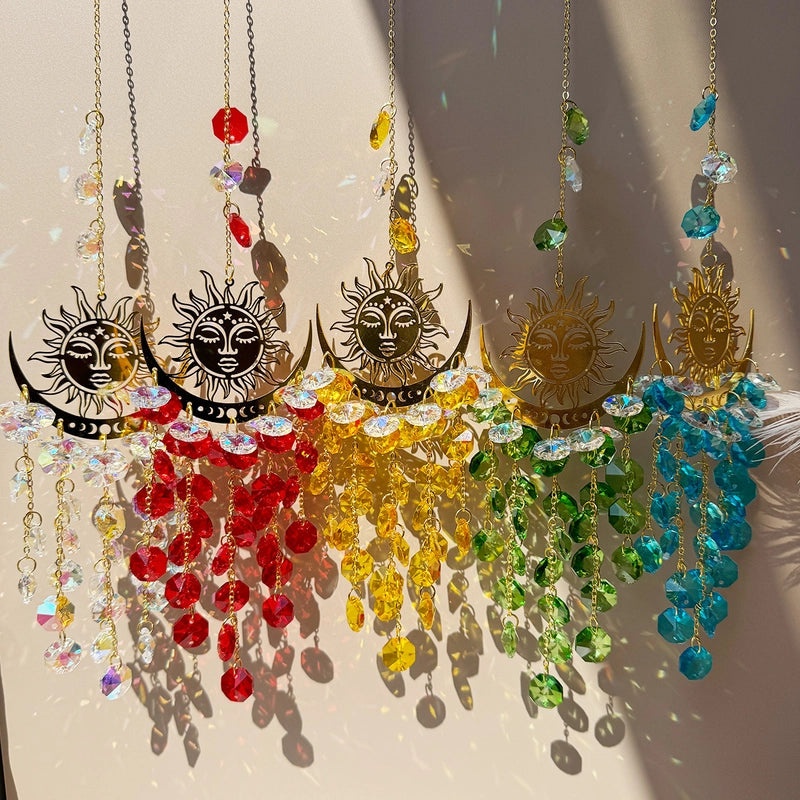 Delicate Sun Crystal Suncatcher for Window Decor | Home Decor