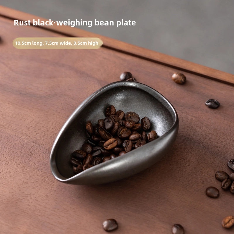 Ceramic Tea Lotus Bean Tray Spare Part for Kung Fu Tea Set Retro Black Celadon White Porcelain Tea Spoon Spatula|Tea Accessories