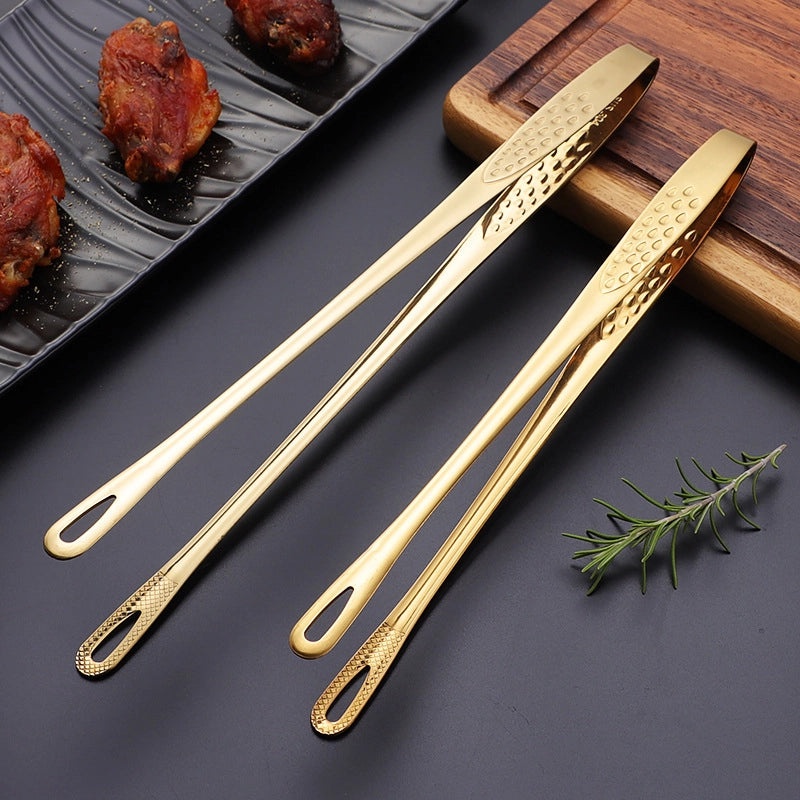 Korean Style 304 Stainless Steel Food Clips for Barbecue, Steak, Bread, Buffet | Kitchen Utensils & Gadgets