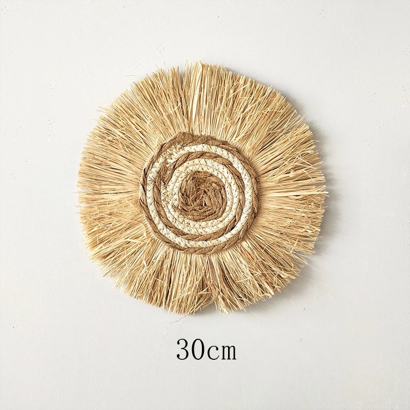 Ethnic Straw Wall Hanging Moroccan Style Home Decor Sofa Bedside Accent|Home Decor