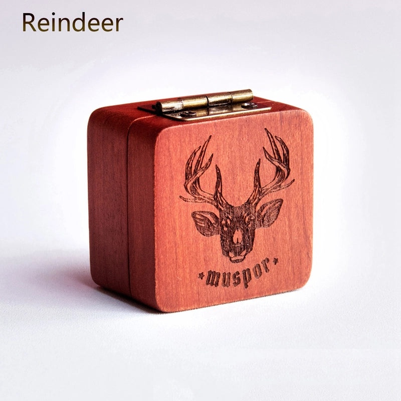 Elegant Owl and Reindeer Rosewood Decorations|Holiday Home Decor