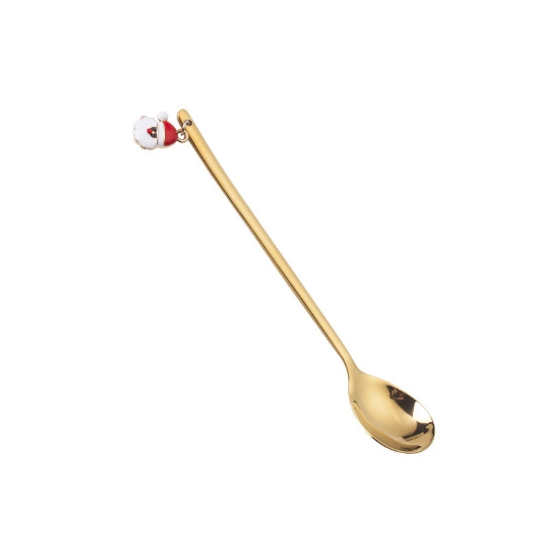 Christmas Stainless Steel Spoon Cute Solid Color 1 Piece | Kitchen & Dining Accessories