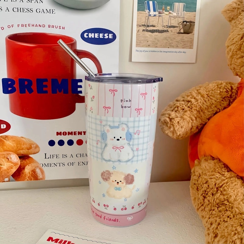 Adorable Animal Stainless Steel Thermos Bottle 304 Quality | Drinkware & Travel Mugs